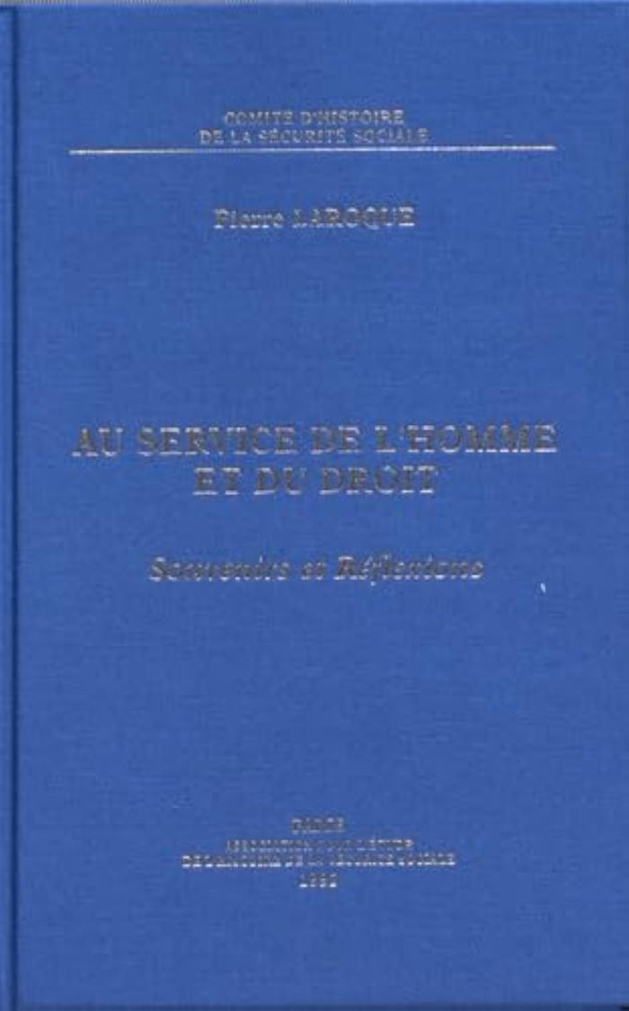 Couverture du livre « AU SERVICE DE L'HOMME ET DU DROIT - SOUVENIRS ET REFLEXIONS » de Chss, librairie Les Contes Infusés à Corte