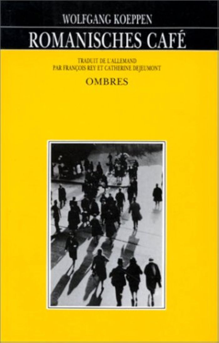 Couverture du livre « ROMANISCHES CAFE » de Wolfgang Koeppen, librairie Les Contes Infusés à Corte