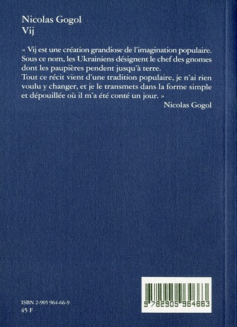 Quatrième de couverture de « VIJ »