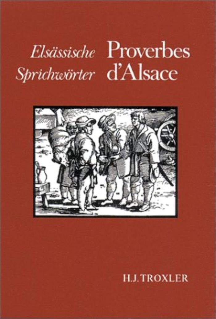 Couverture du livre « PROVERBES D'ALSACE », librairie Les Contes Infusés à Corte