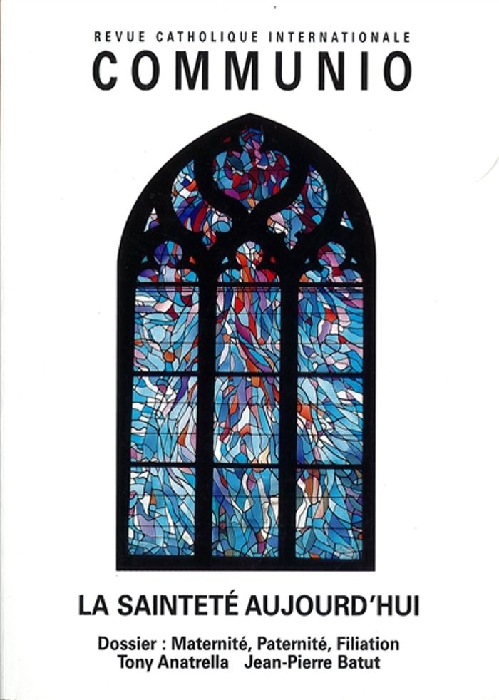 Couverture du livre « LA SAINTETE AUJOURD'HUI : COMMUNIO N 163-164, NOV 2002 » de Anatrella/batut, librairie Les Contes Infusés à Corte