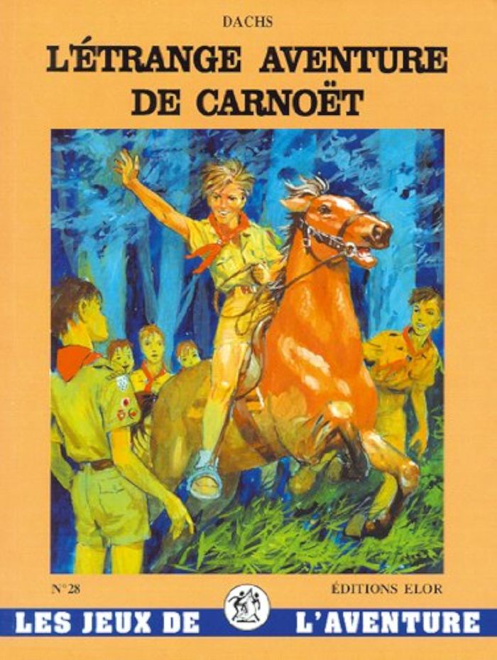 Couverture du livre « L'ETRANGE AVENTURE DE CARNOET - JDA 28 » de Dachs, librairie Les Contes Infusés à Corte