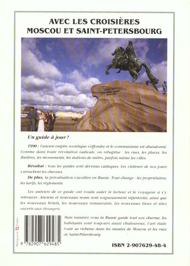 Quatrième de couverture de « MOSCOU-SAINT-PETERSBOURG »