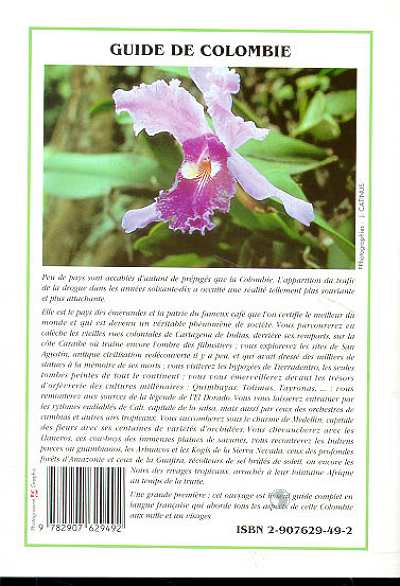 Quatrième de couverture de « LA COLOMBIE - PARAISO DE CONTRASTES »