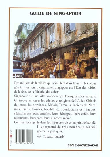 Quatrième de couverture de « SINGAPOUR »