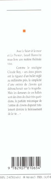 Quatrième de couverture de « LE BAISER DE LA VEUVE, LE PREMIER »