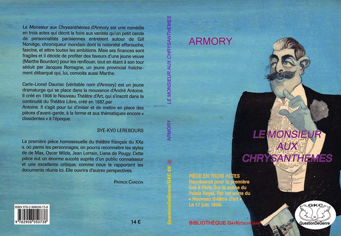 Couverture du livre « LE MONSIEUR AUX CHRYSANTHEMES », librairie Les Contes Infusés à Corte