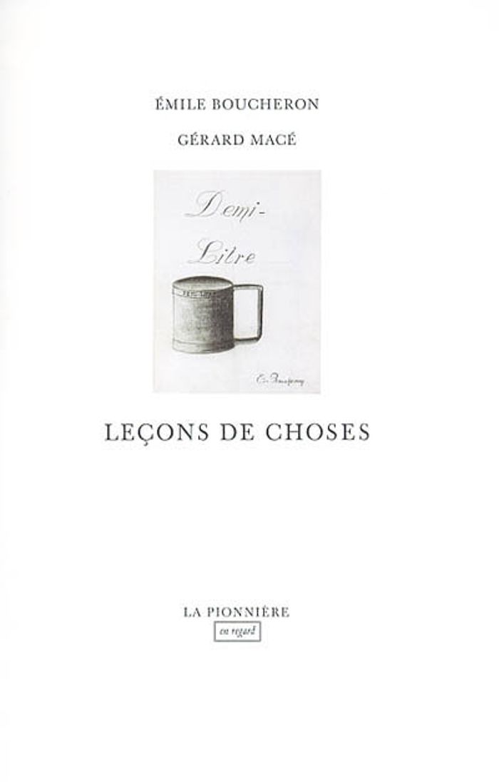 Couverture du livre « LECONS DE CHOSES », librairie Les Contes Infusés à Corte