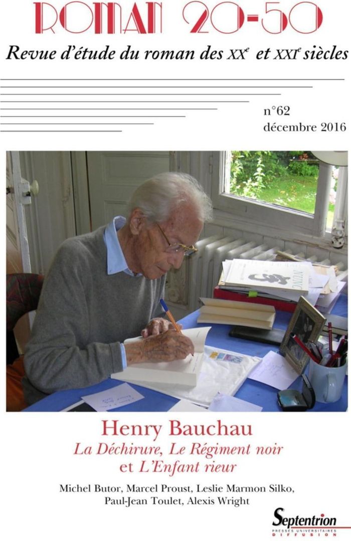Couverture du livre « HENRY BAUCHAU, LA DECHIRURE, LE REGIMENT NOIR ET L'ENFANT RIEUR - REVUE D'ETUDE DU ROMAN DES XXE ET » de Deom/lambert, librairie Les Contes Infusés à Corte