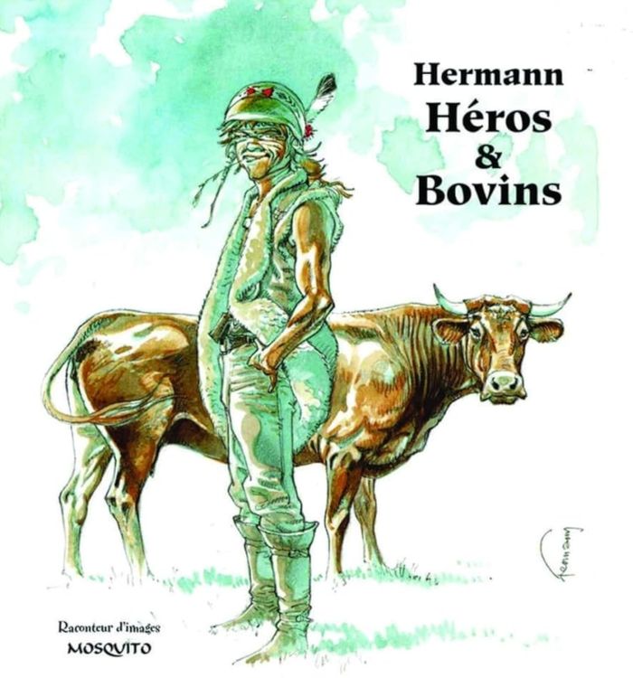 Couverture du livre « HEROS & BOVINS », librairie Les Contes Infusés à Corte