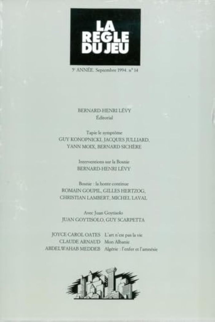 Couverture du livre « LA REGLE DU JEU N 14 » de Collectif, librairie Les Contes Infusés à Corte
