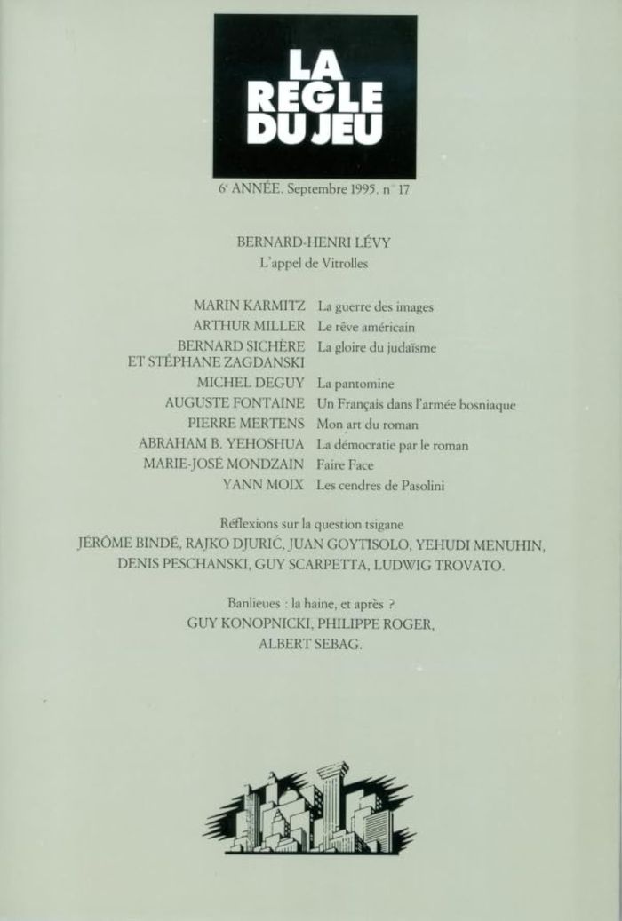 Couverture du livre « LA REGLE DU JEU N 17 » de Collectif, librairie Les Contes Infusés à Corte