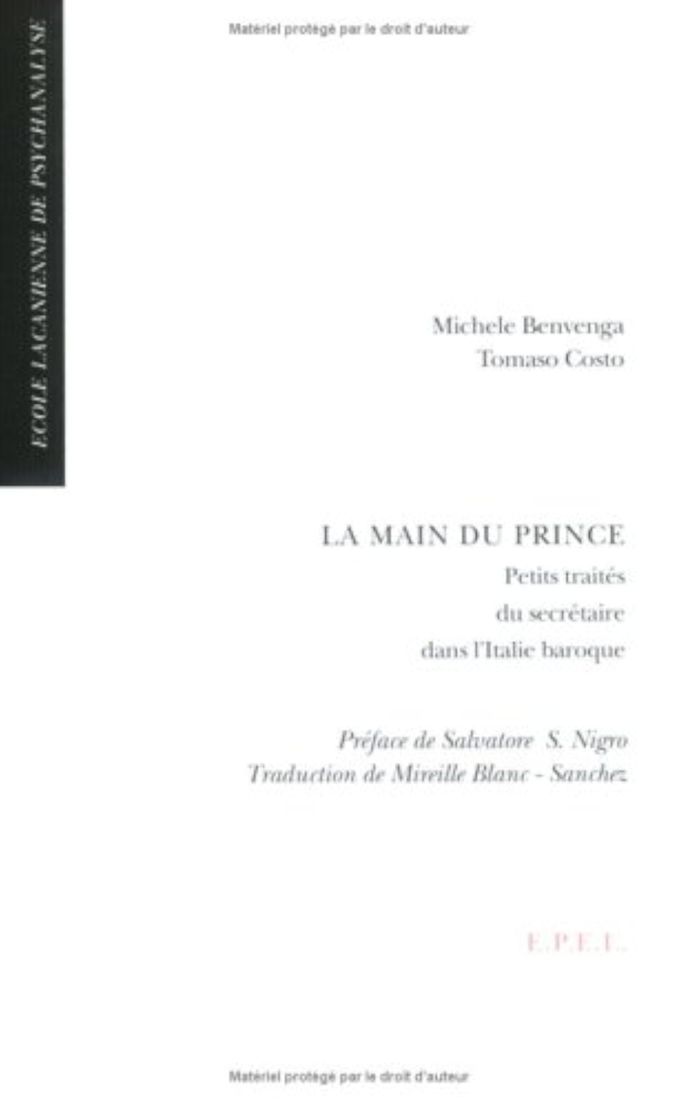 Couverture du livre « LA MAIN DU PRINCE » de Costo/benvenga/nigro, librairie Les Contes Infusés à Corte