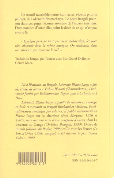 Quatrième de couverture de « EST-CE LE CHEMIN DE BHAIRONGHAT ? »