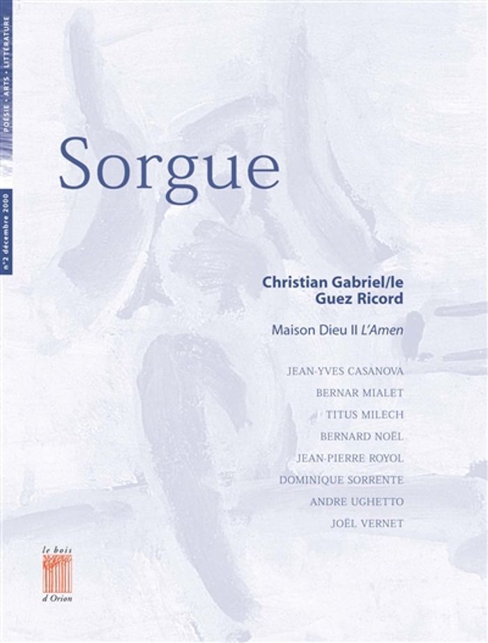 Couverture du livre « N*2 SORGUE » de Collectif, librairie Les Contes Infusés à Corte