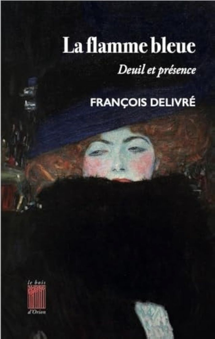 Couverture du livre « La flamme bleue : deuil et présence » de François Delivré, librairie Les Contes Infusés à Corte