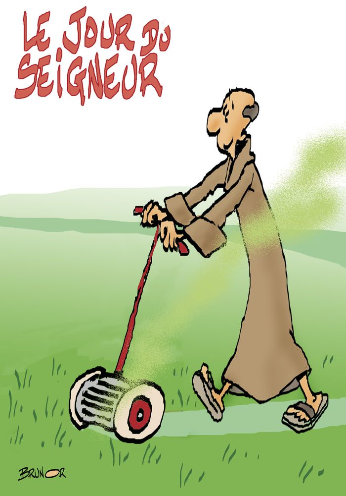 Couverture du livre « LE JOUR DU SEIGNEUR » de De Longchamp Max Huo, librairie Les Contes Infusés à Corte