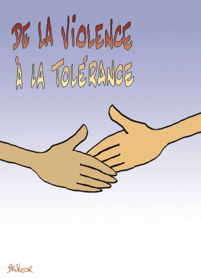 Couverture du livre « DE LA VIOLENCE A LA TOLERANCE » de Huot De Longchamp M., librairie Les Contes Infusés à Corte