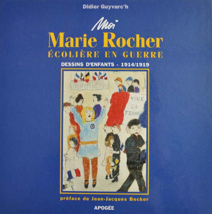 Couverture du livre « MOI MARIE ROCHER ECOLIERE EN GUERRE », librairie Les Contes Infusés à Corte
