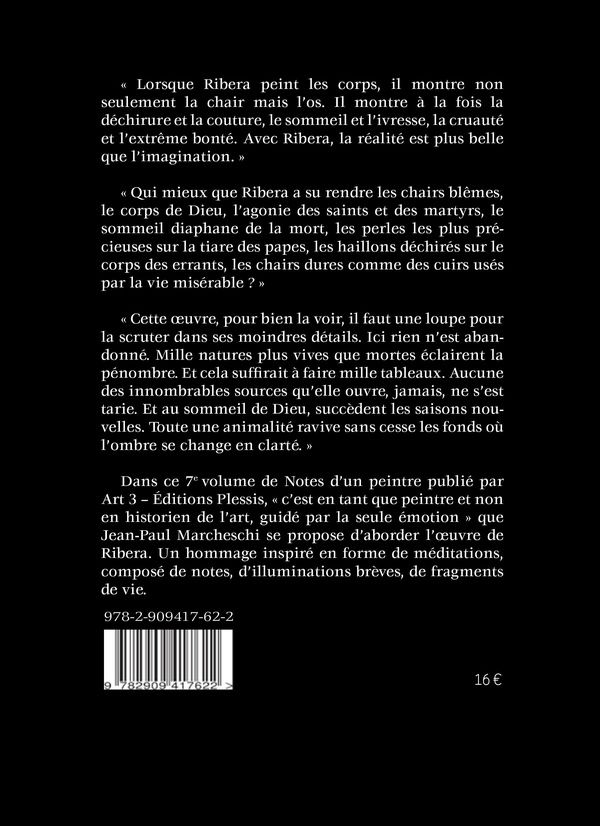 Quatrième de couverture de « JUSEPE DE RIBERA - UN PETIT DEPOT DE SALETE SOUS LES ONGLES »