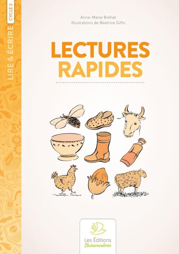 Couverture du livre « LECTURES RAPIDES CYCLE II », librairie Les Contes Infusés à Corte