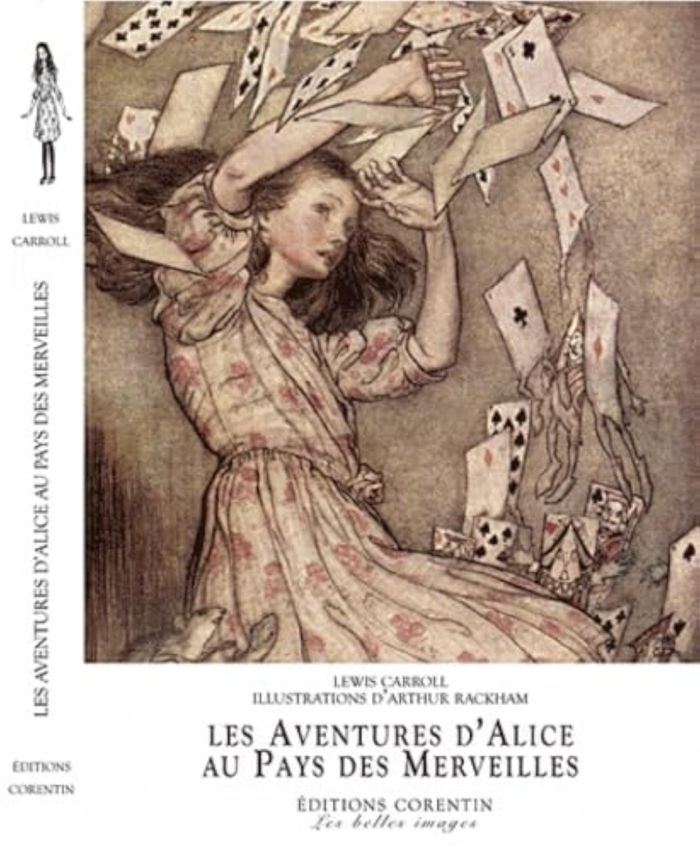 Couverture du livre « LES AVENTURES D'ALICE AU PAYS DES MERVEILLES » de Lewis Carroll, librairie Les Contes Infusés à Corte