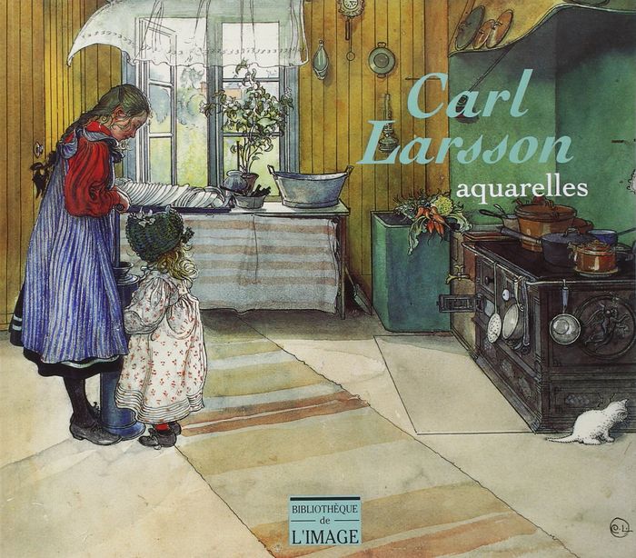 Couverture du livre « AQUARELLES DE CARL LARSSON », librairie Les Contes Infusés à Corte