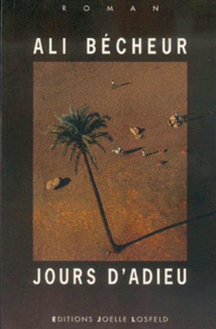 Couverture du livre « JOURS D'ADIEU » de Ali Becheur, librairie Les Contes Infusés à Corte