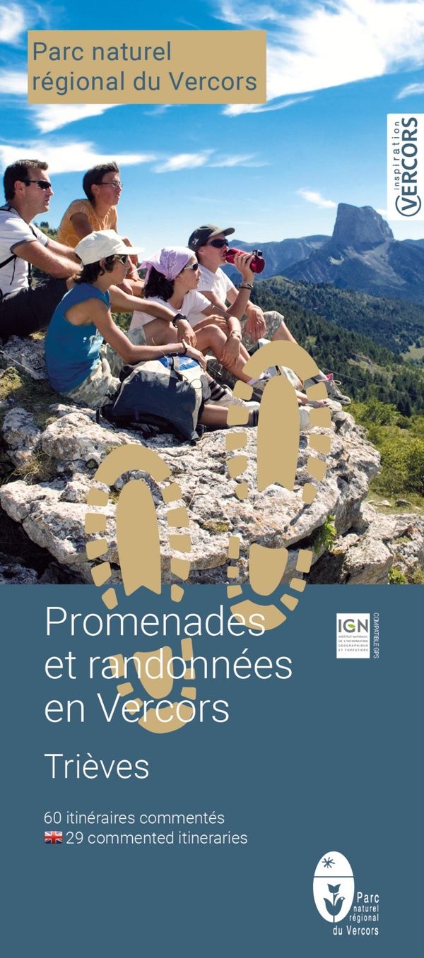 Couverture du livre « VERCORS TRIEVES CARTOGUIDE », librairie Les Contes Infusés à Corte