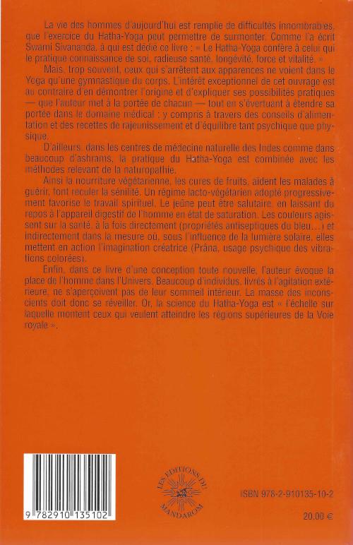 Quatrième de couverture de « NATUROPATHIE ET YOGA. SANTE, GUERISON, BONHEUR »