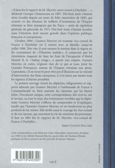 Quatrième de couverture de « MASSACRES DE DIARBEKIR (LES) »