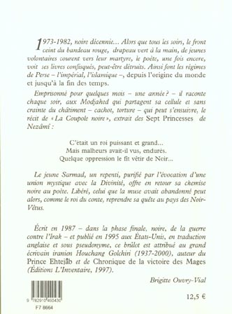 Quatrième de couverture de « ROI DES NOIR-VETUS (LE) »