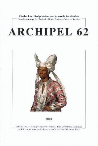 Couverture du livre « ARCHIPEL, N 62/2001 » de Xxx, librairie Les Contes Infusés à Corte