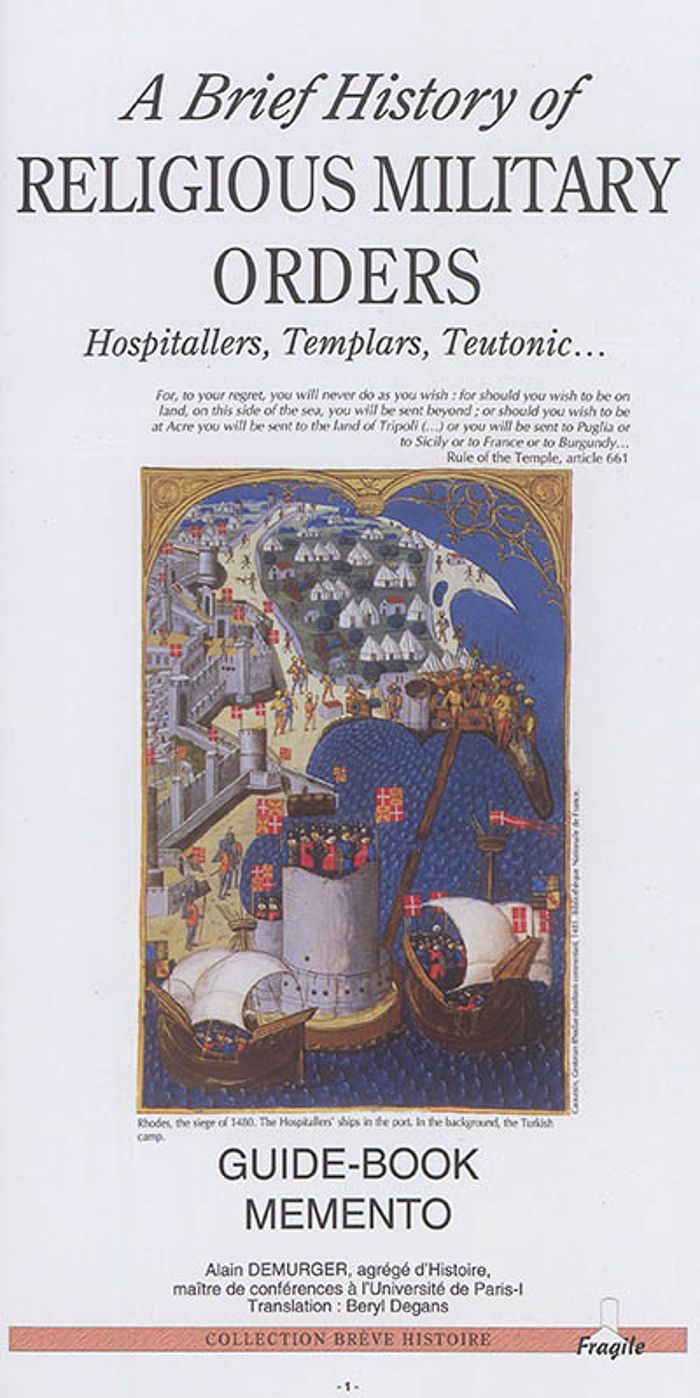 Couverture du livre « A BRIEF HISTORY OF RELIGIOUS MILITARY ORDERS, HOSPITALLERS, TEMPLARS, TEUTONIC ... », librairie Les Contes Infusés à Corte