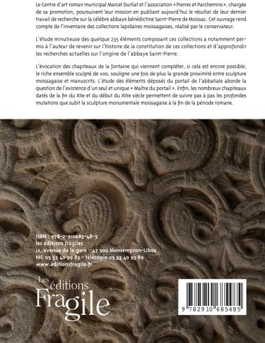 Quatrième de couverture de « COLLECTIONS LAPIDAIRES DE MOISSAC »