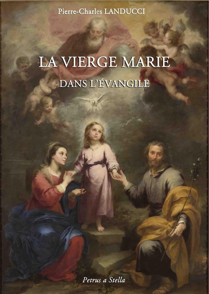 Couverture du livre « LA VIERGE MARIE DANS L'EVANGILE » de P-C. Landucci, librairie Les Contes Infusés à Corte
