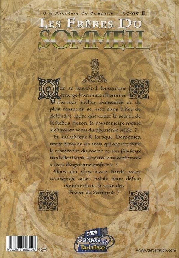 Quatrième de couverture de « DOMENICO T02 »