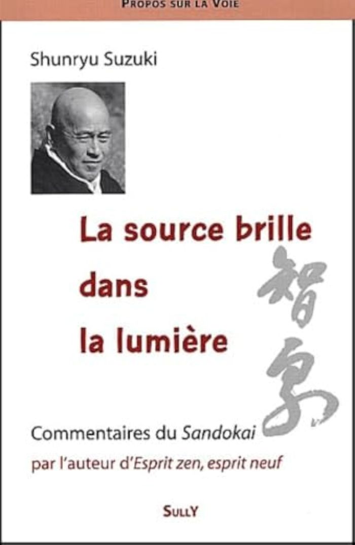 Couverture du livre « LA SOURCE BRILLE DANS LA LUMIERE » de Shunryu Suzuki, librairie Les Contes Infusés à Corte
