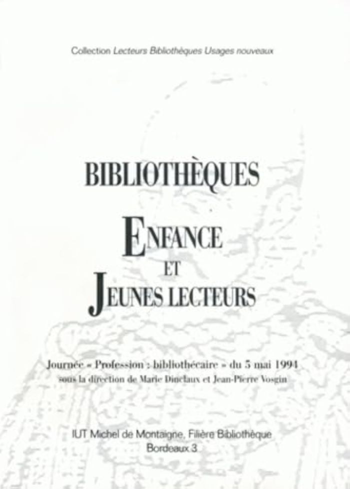 Couverture du livre « BIBLIOTHEQUES, ENFANCE ET JEUNES LECTEURS » de Marie Dinclaux, librairie Les Contes Infusés à Corte