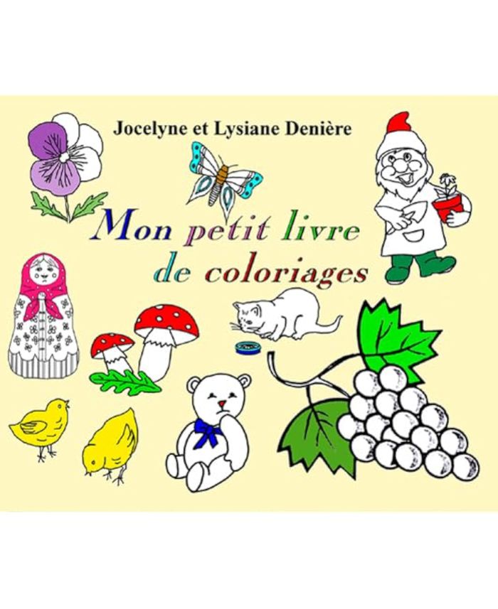 Couverture du livre « MON PETIT LIVRE DE COLORIAGES », librairie Les Contes Infusés à Corte