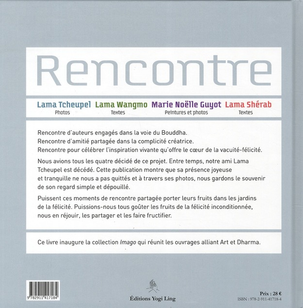 Quatrième de couverture de « RENCONTRE »