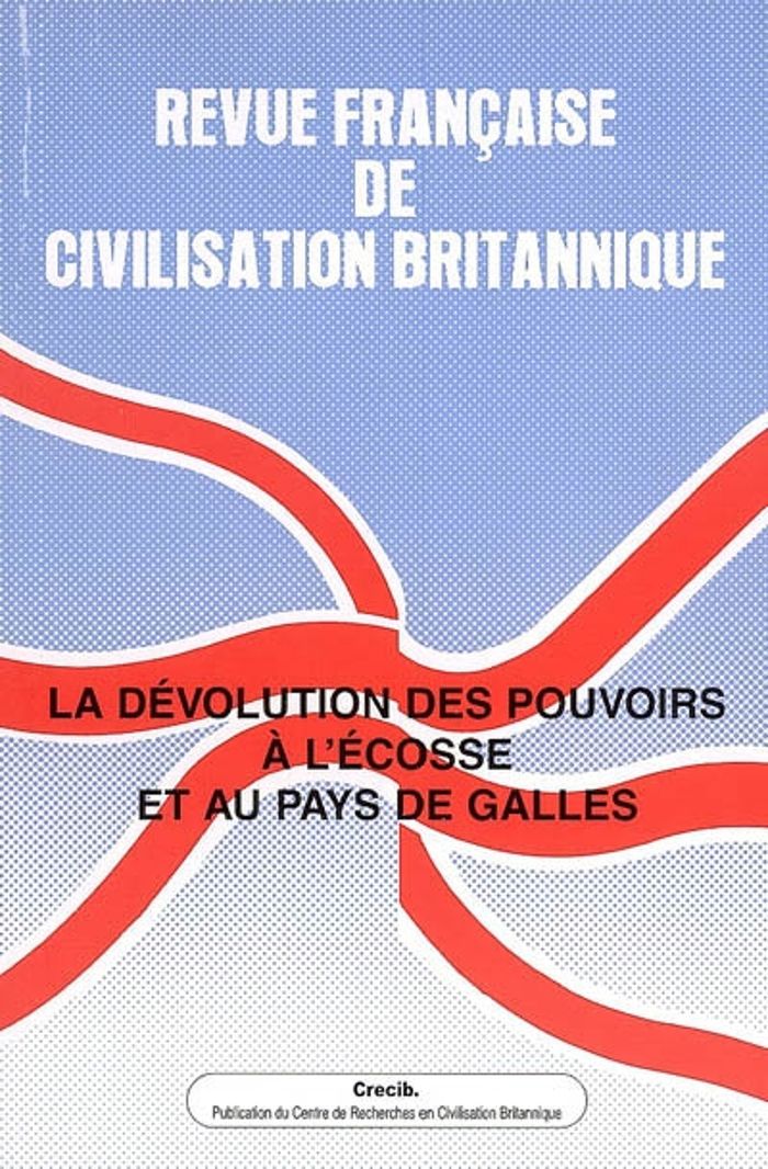 Couverture du livre « REVUE FRANCAISE DE CIVILISATION BRITANNIQUE, VOL. XIV(1)/AUTOMNE 2006 » de Civardi/jones, librairie Les Contes Infusés à Corte
