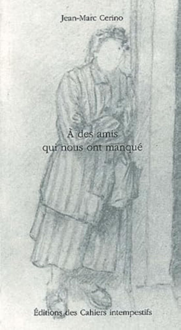 Couverture du livre « A DES AMIS QUI NOUS ONT MANQUE » de Jean-Mard Cerino, librairie Les Contes Infusés à Corte