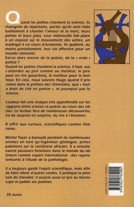 Quatrième de couverture de « QUAND LES POETES CHANTENT LA SCIENCE »