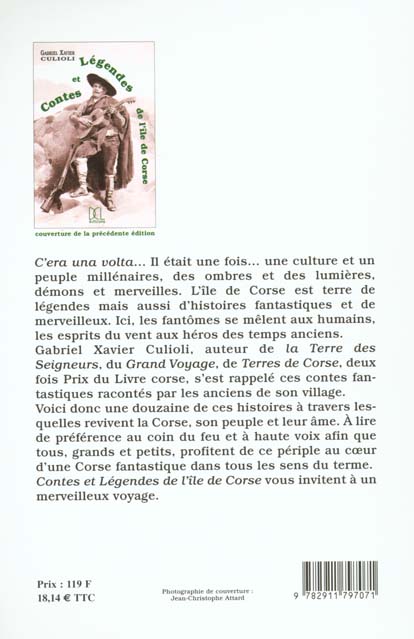 Quatrième de couverture de « CONTES ET LEGENDES DE L'ILE DE CORSE »