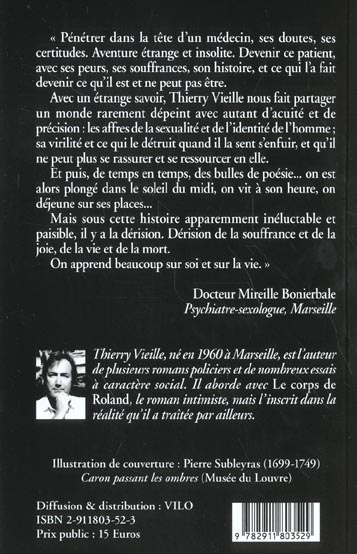Quatrième de couverture de « LE CORPS DE ROLLAND »