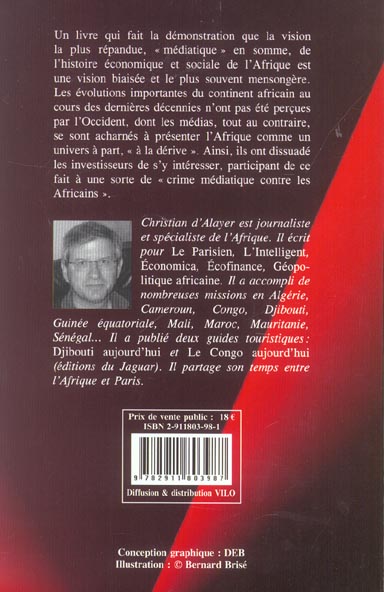 Quatrième de couverture de « UN CRIME MEDIATIQUE CONTRE AFRIQUE - LES AFRICAINS SONT-ILS TOUS NULS ? »