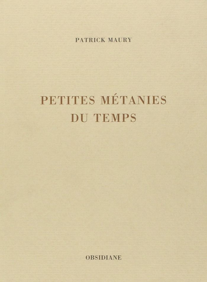 Couverture du livre « PETITES METANIES DU TEMPS », librairie Les Contes Infusés à Corte