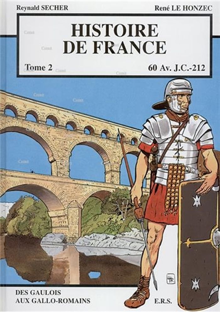 Couverture du livre « HISTOIRE DE FRANCE TOME 2 - DES GAULOIS AUX GALLO-ROMAINS » de Honzec/secher Le, librairie Les Contes Infusés à Corte