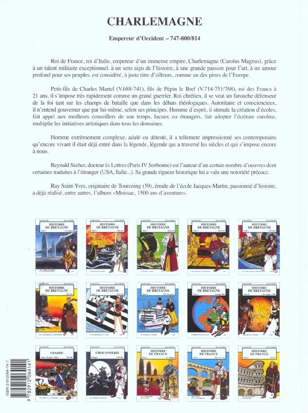 Quatrième de couverture de « CHARLEMAGNE 747-800/814 »